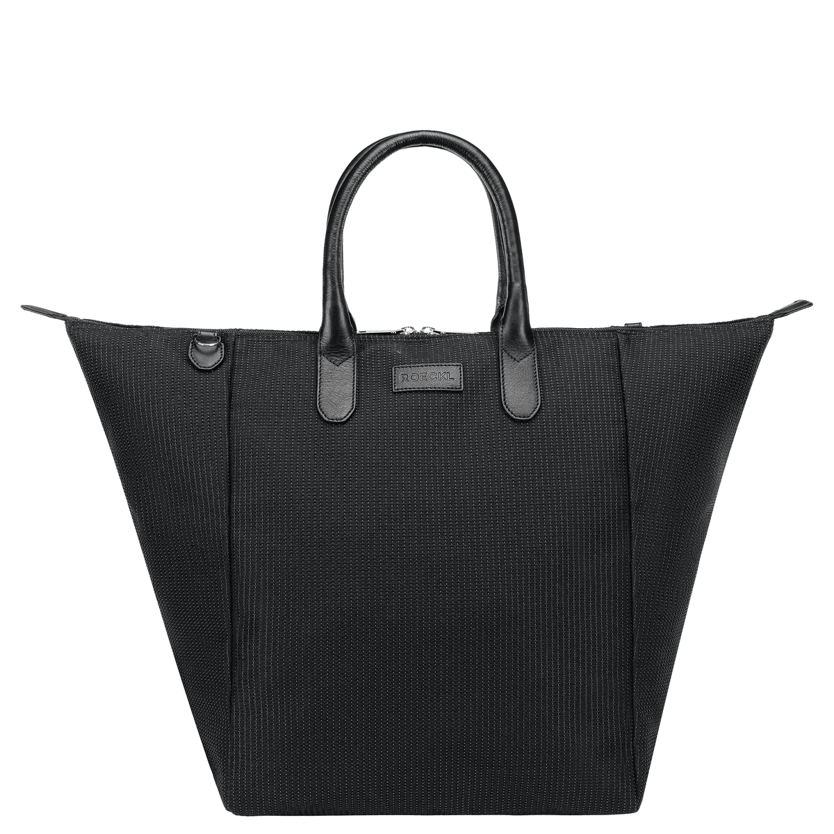 Bottle Shopping Bag L - black/silver