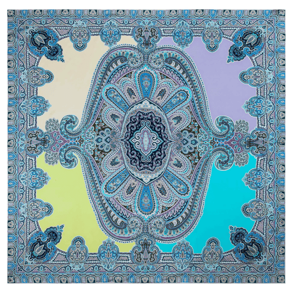 Colorblocking Ornament 140x140 - multi pastel