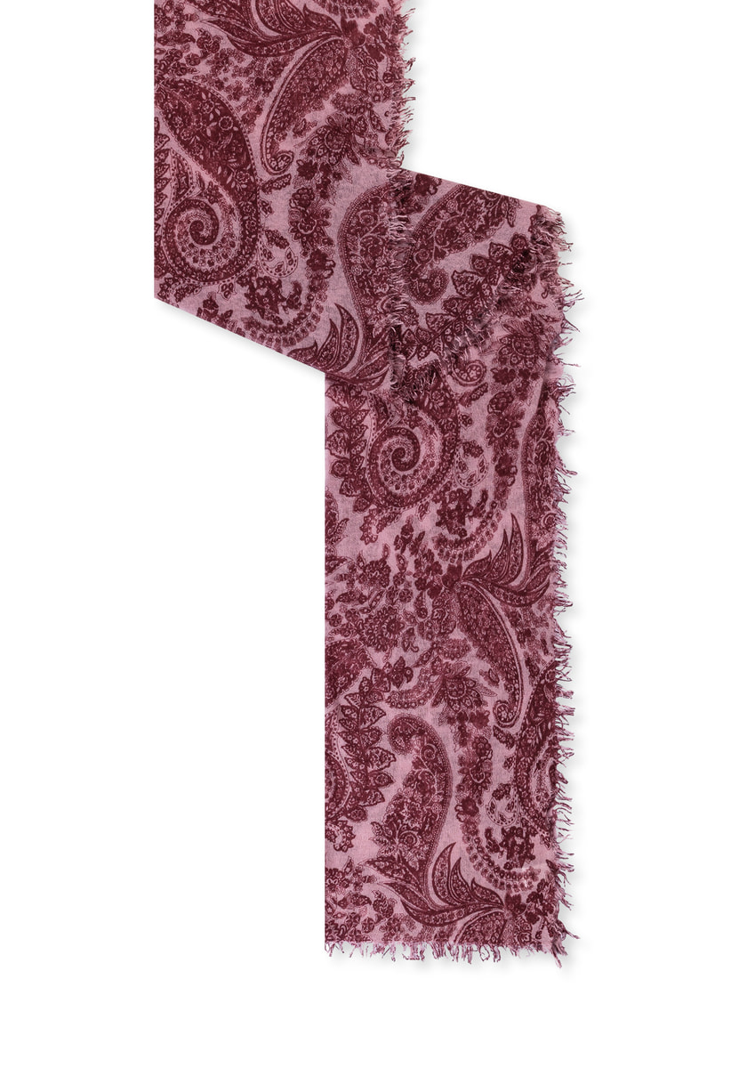 Soft Paisley 70x180 - mulberry
