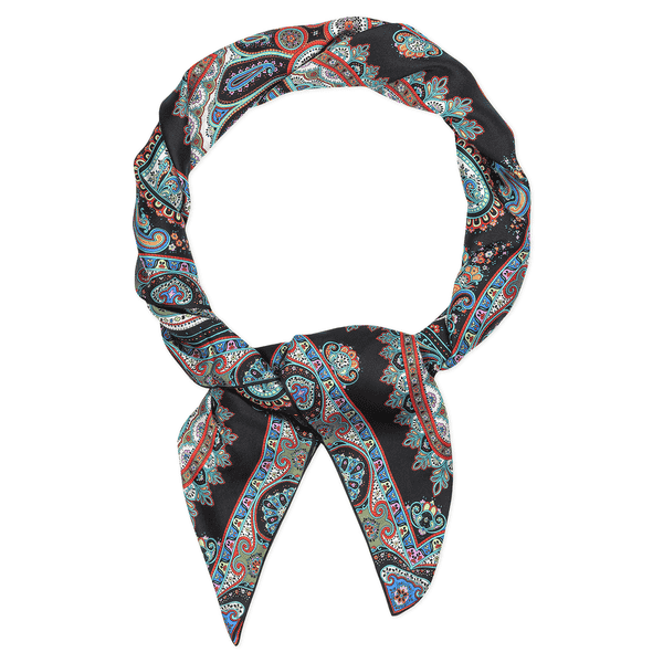 Aesthetic Paisley 140x140  - black/red