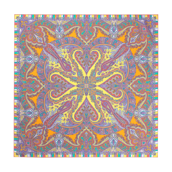 Paisley Rondo 90x90 90x90 - multi apricot