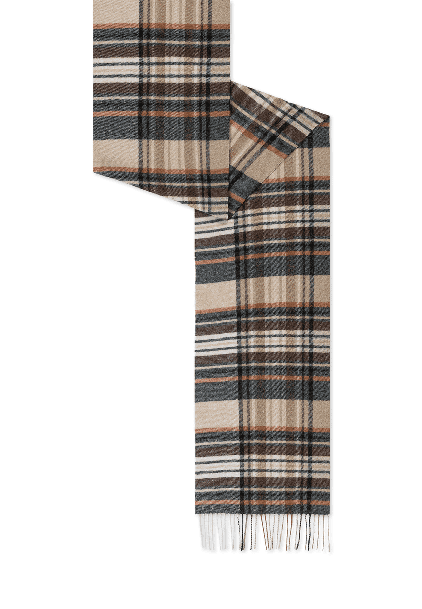 Scottish Tartan Women 30x180 - multi beige