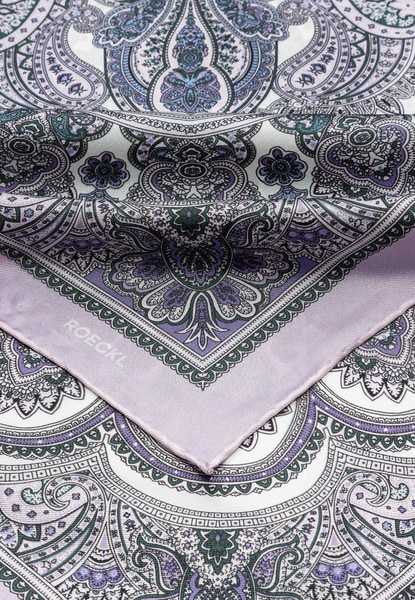 Fine Paisley 53x53  - multi pastel