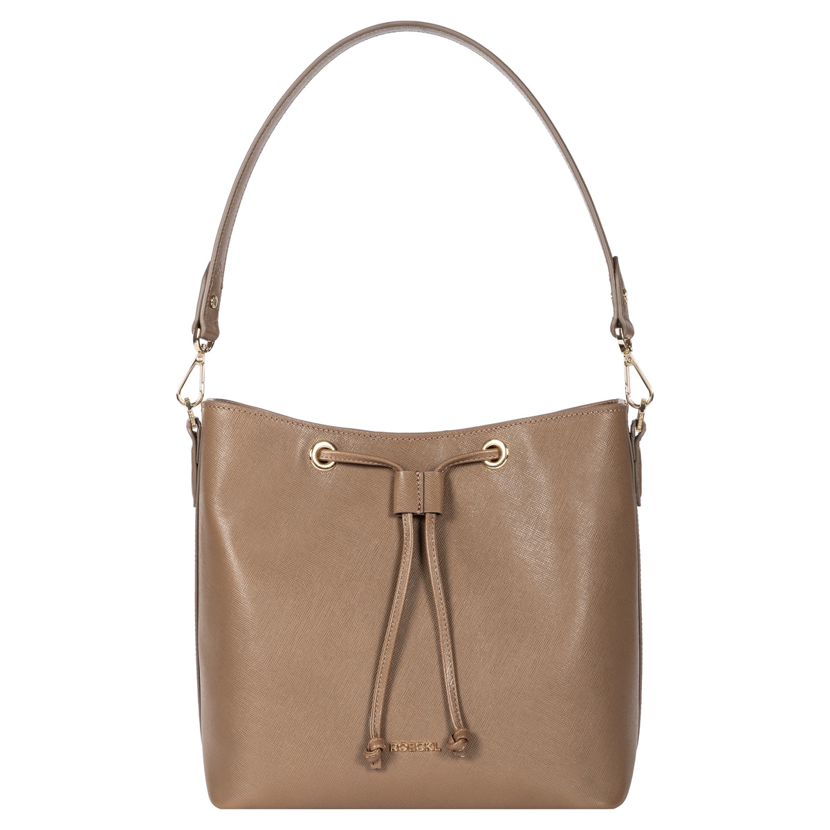Pitti Saffiano shoulder bag medium - taupe