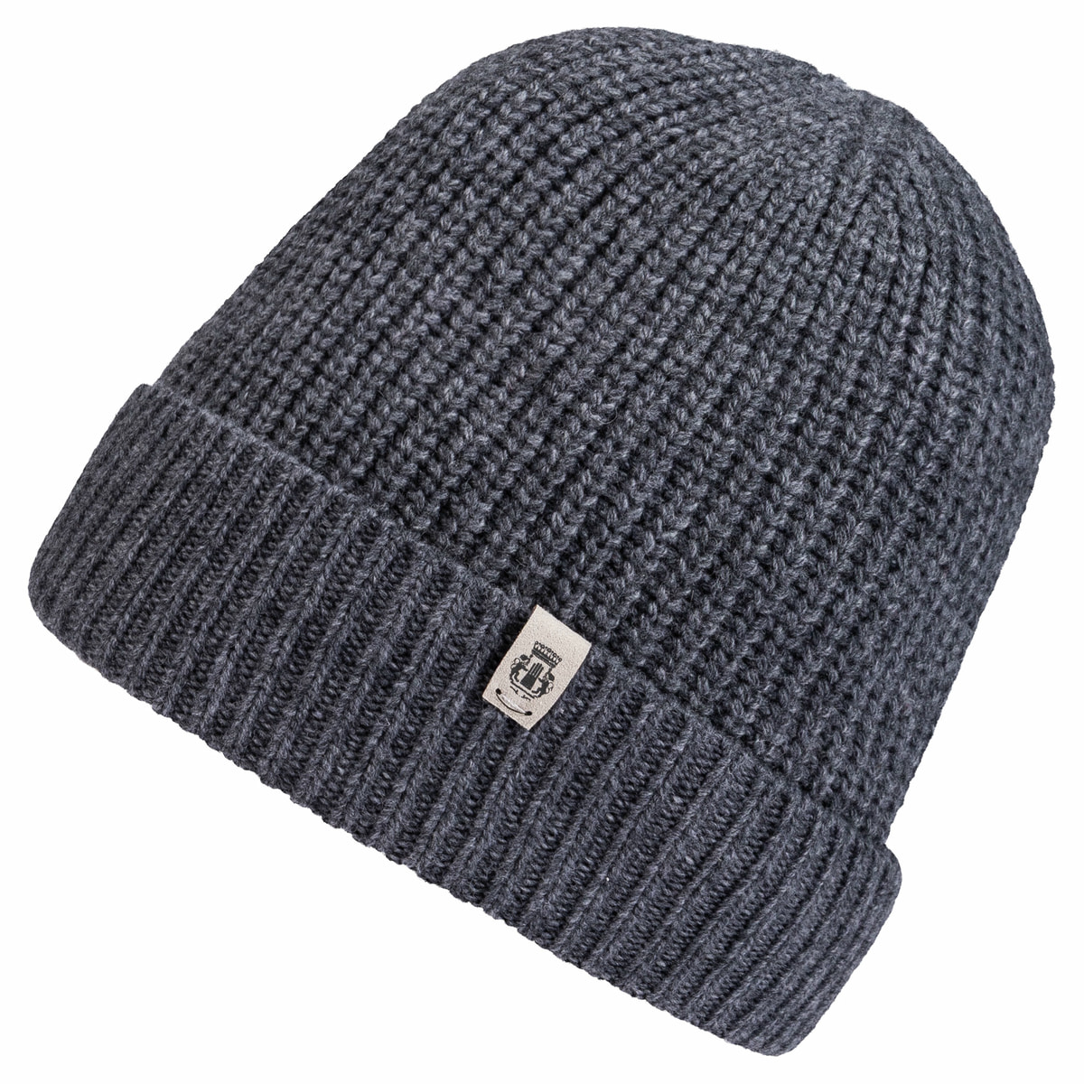 Klassische Strickmütze - anthracite