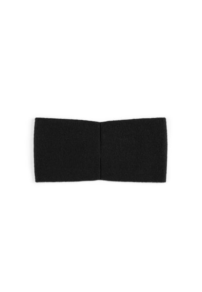 Pure Cashmere Stirnband - black