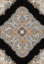 Square Garden Paisley 90x90 - white/black
