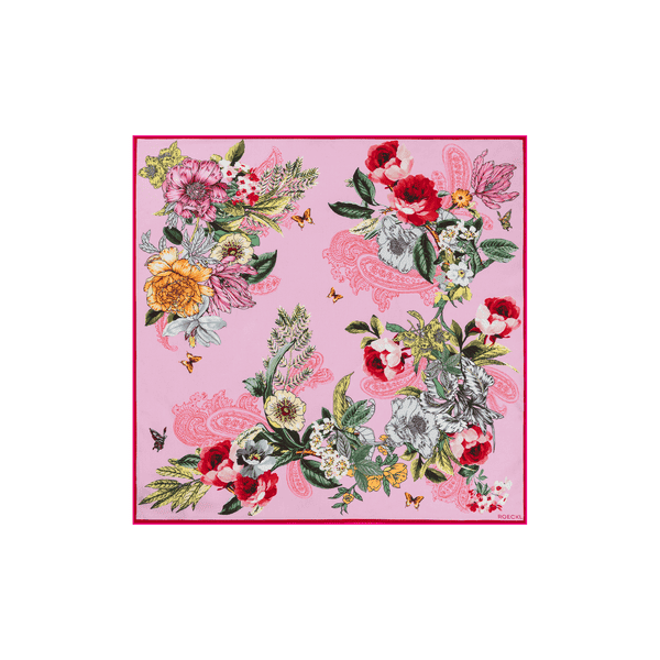 Paisley & Flowers 53x53 - multi rose