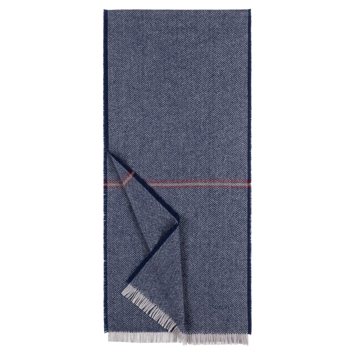 Woven Heringbone 40x180 - multi navy