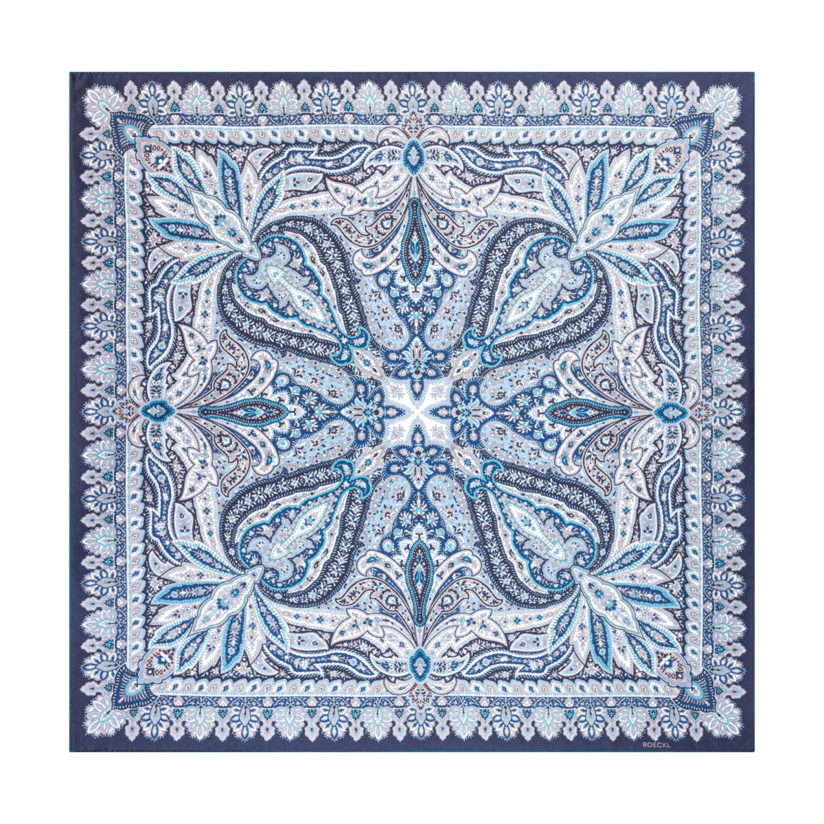 Flourishing Paisley 90x90 - multi emerald