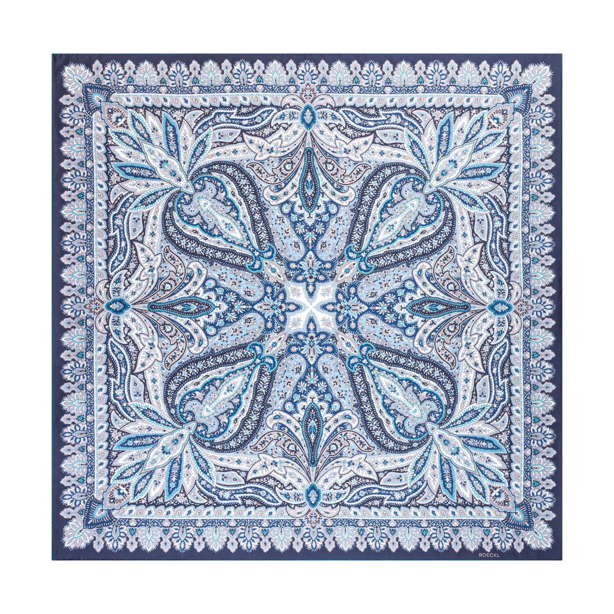 Flourishing Paisley 90x90 - multi emerald