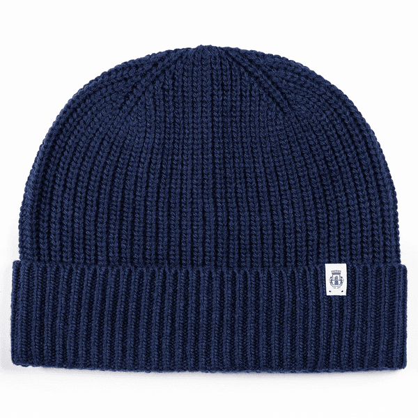 Klassische Strickmütze - navy
