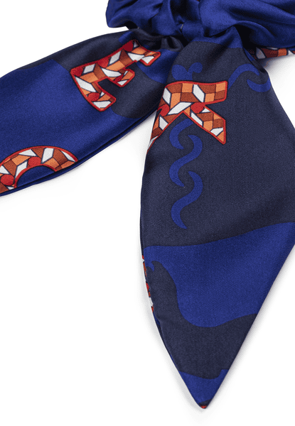 Scrunchie Heraldic large - navy
