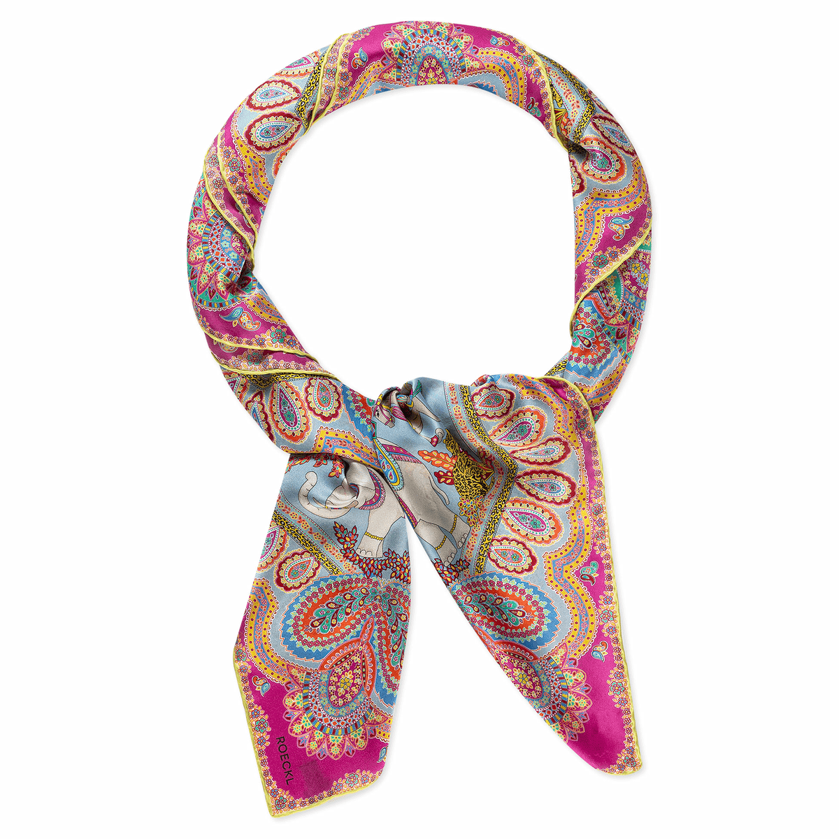 Elephant Parade Silk 140x140 - multi ciel