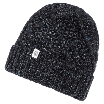 Winter Tweed Mütze - black