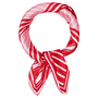 Coloured Stripes 53x53  - poppy red