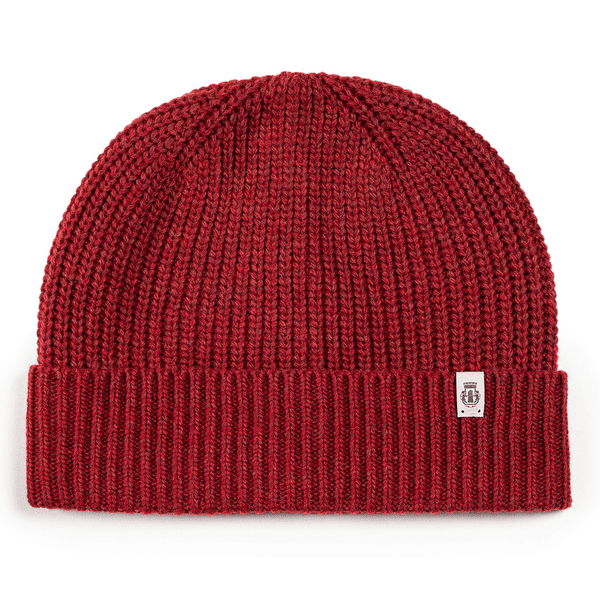 Klassische Strickmütze - red