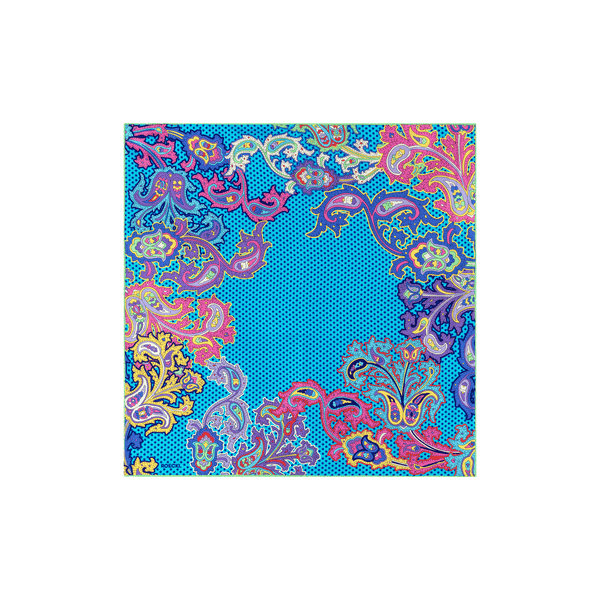 Paisley Illusion 53x53 - turquoise