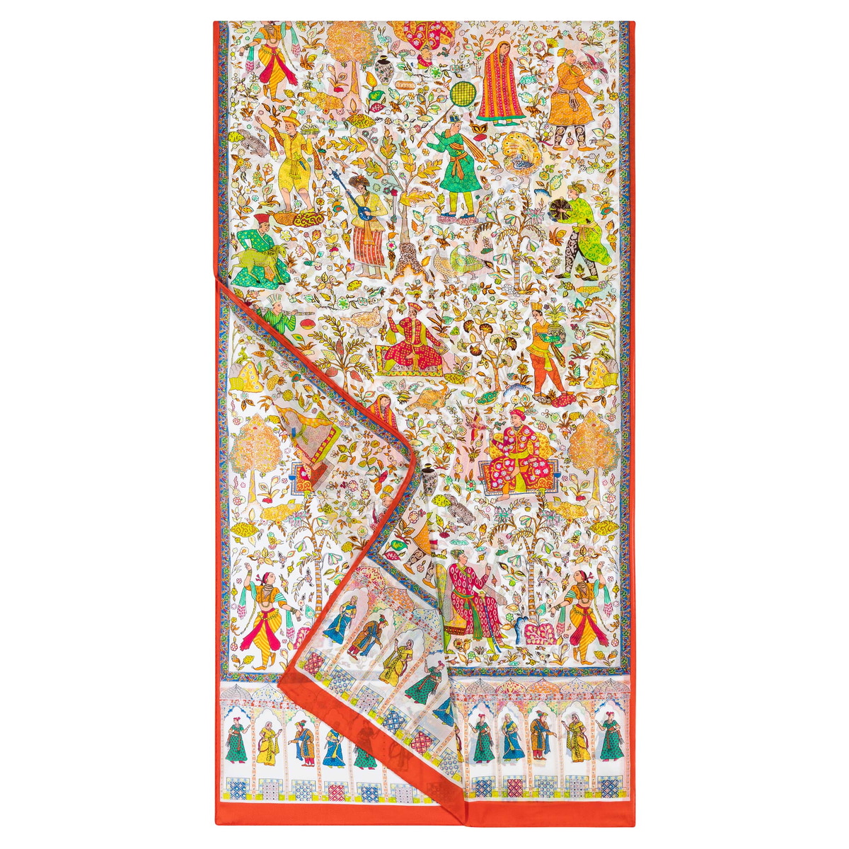 Aegyptische Leute 45x170 - multi orange