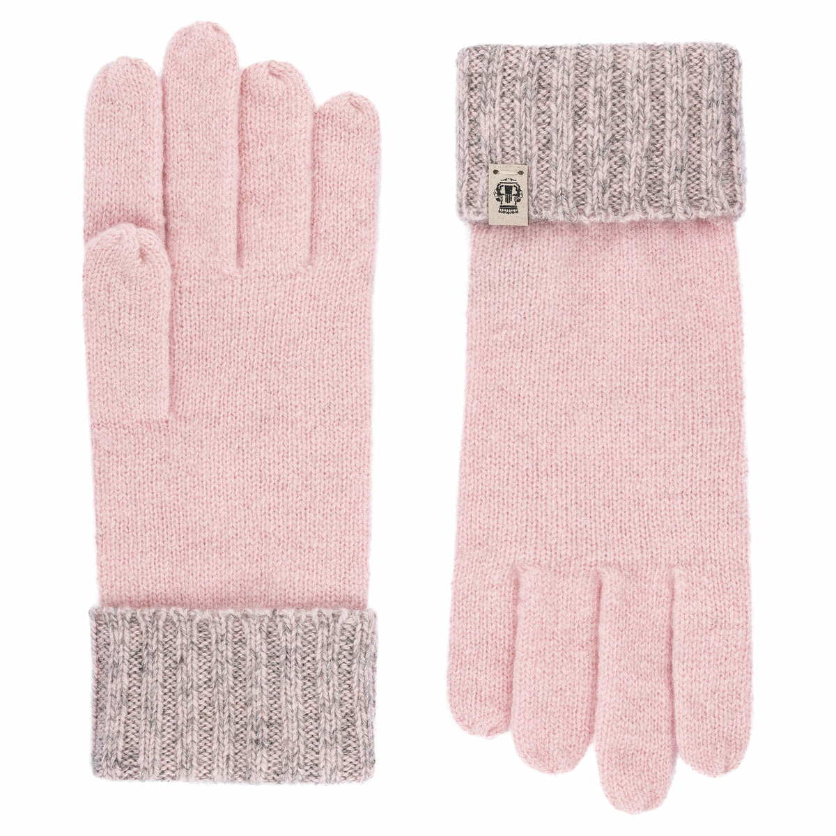 Cabel lines Handschuh - rose/grey
