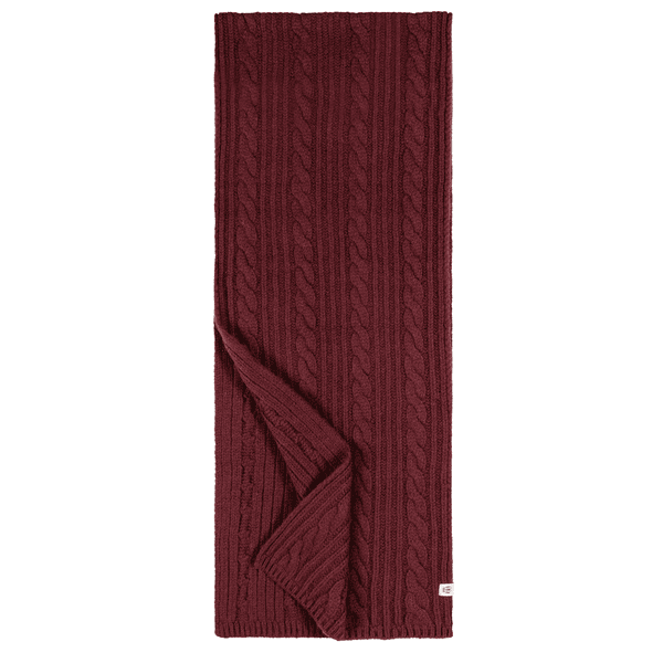 Cabled Charm Schal 30x180  - mulberry