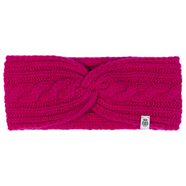 Cabled Charm Strirnband  - berry