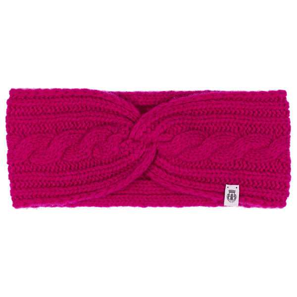 Cabled Charm Strirnband - berry