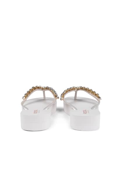 Brillant Summer Zehensandalen - white