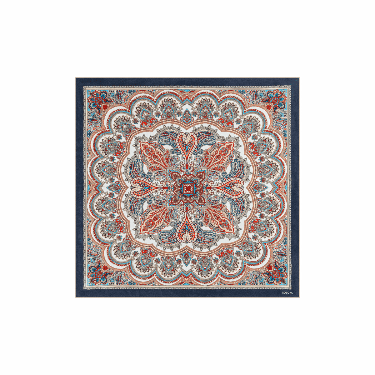 Fine Paisley 53x53 - navy