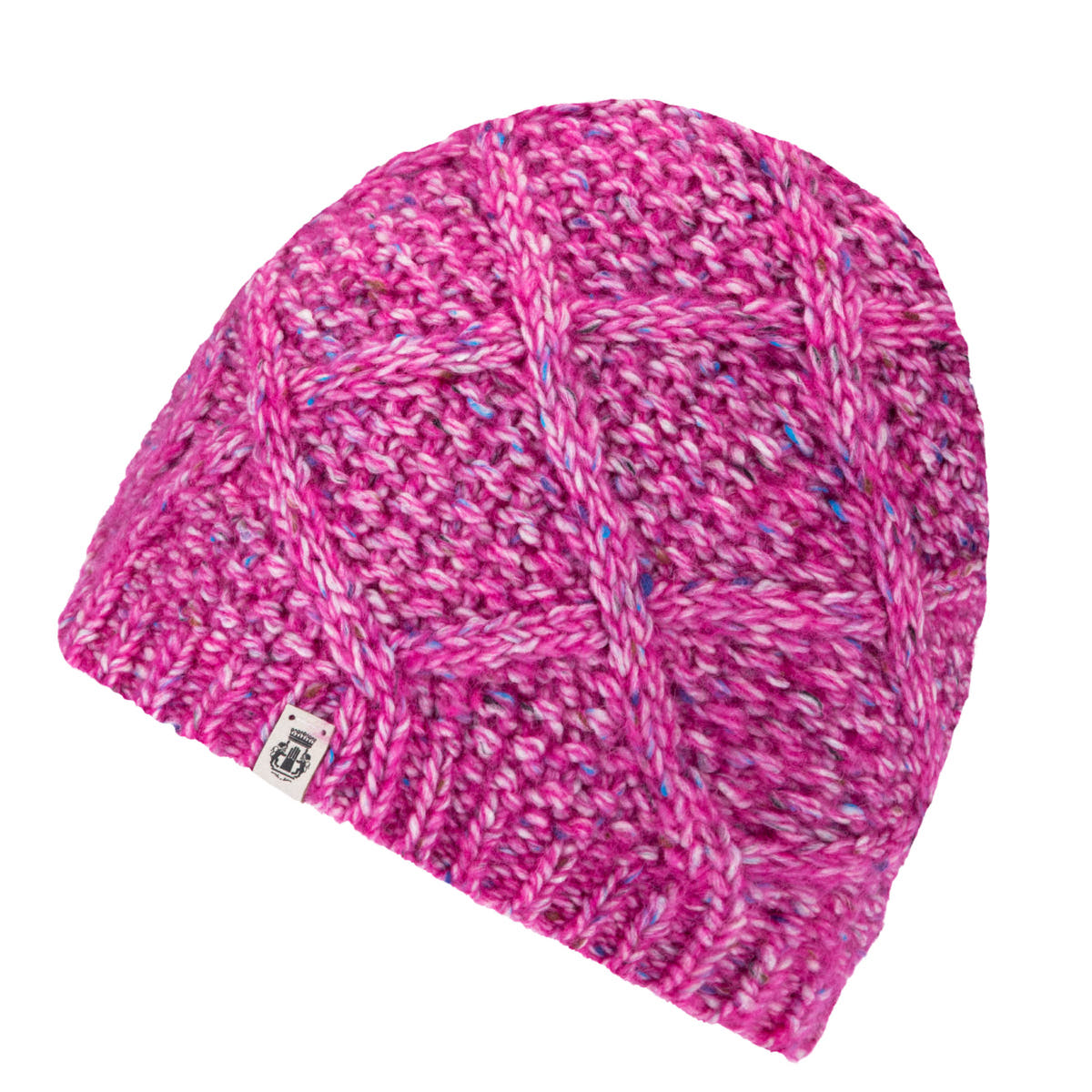 Winter Tweed Beanie  - magenta