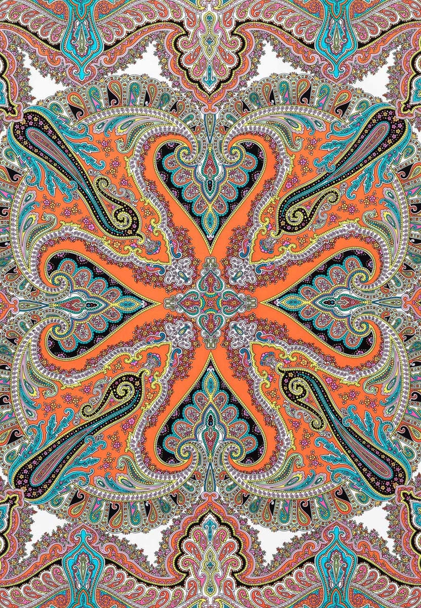 Circular Ornament 90x90 - multi flamingo