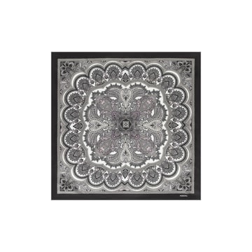 Fine Paisley 53x53 - multi silver