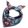 Lucky Elephant 53x53  - navy/red