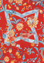 Winter Garden 100x100 - multi red