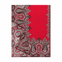 Ornament Paisley 70x180 - red/wine
