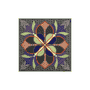 Flower Mandala 53x53 - multi khaki