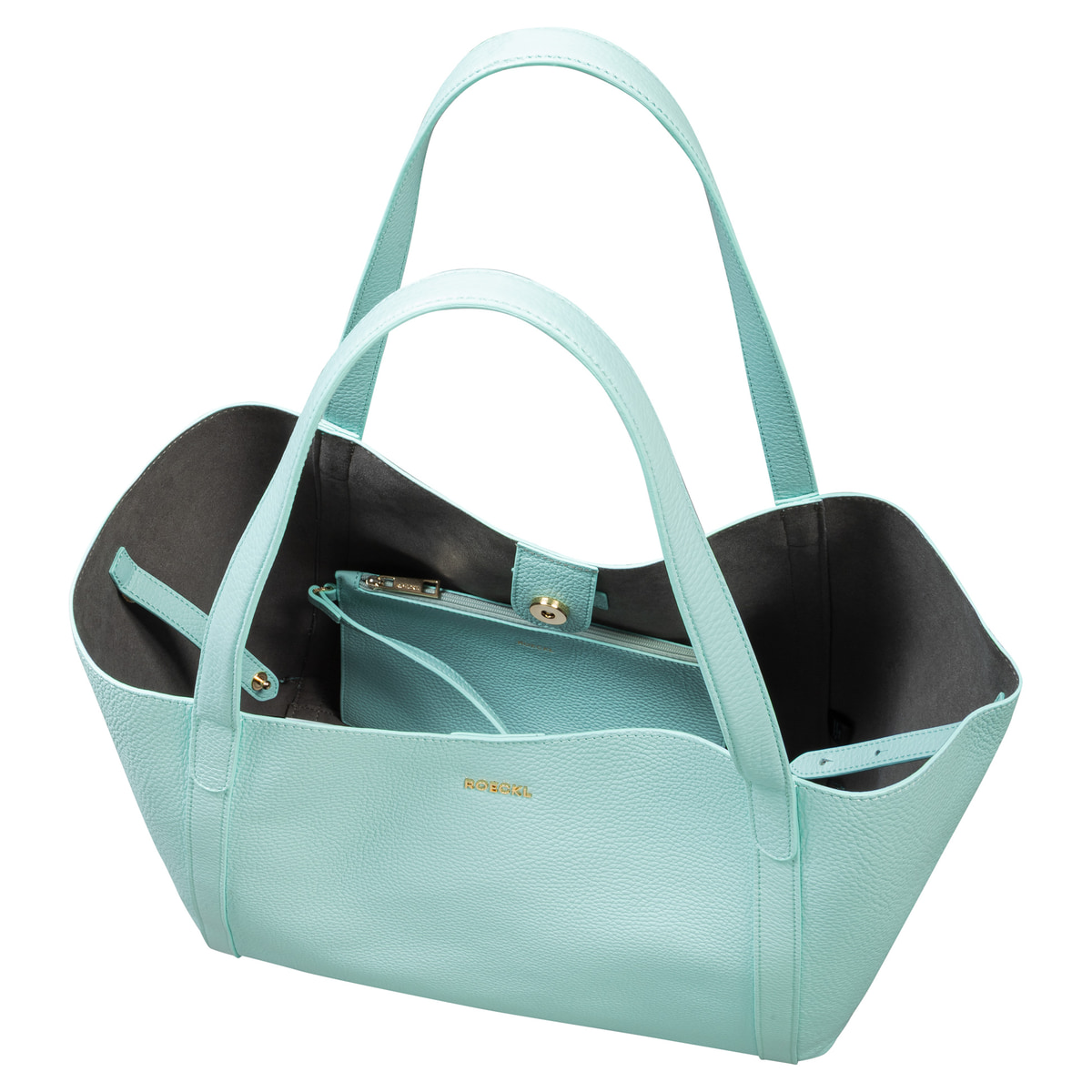 Florence Shopper Grained large - jade