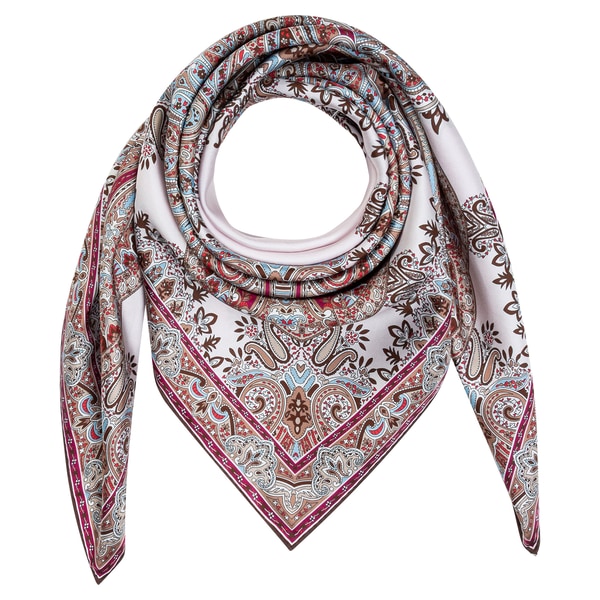 Paisley Reflection 90x90  - multi taupe