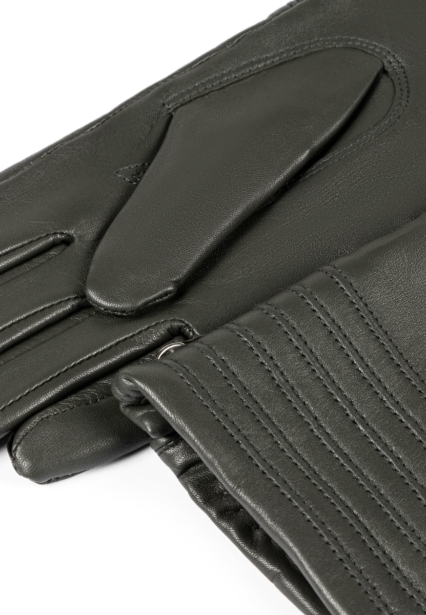 Ladies Glove Zipper - stone