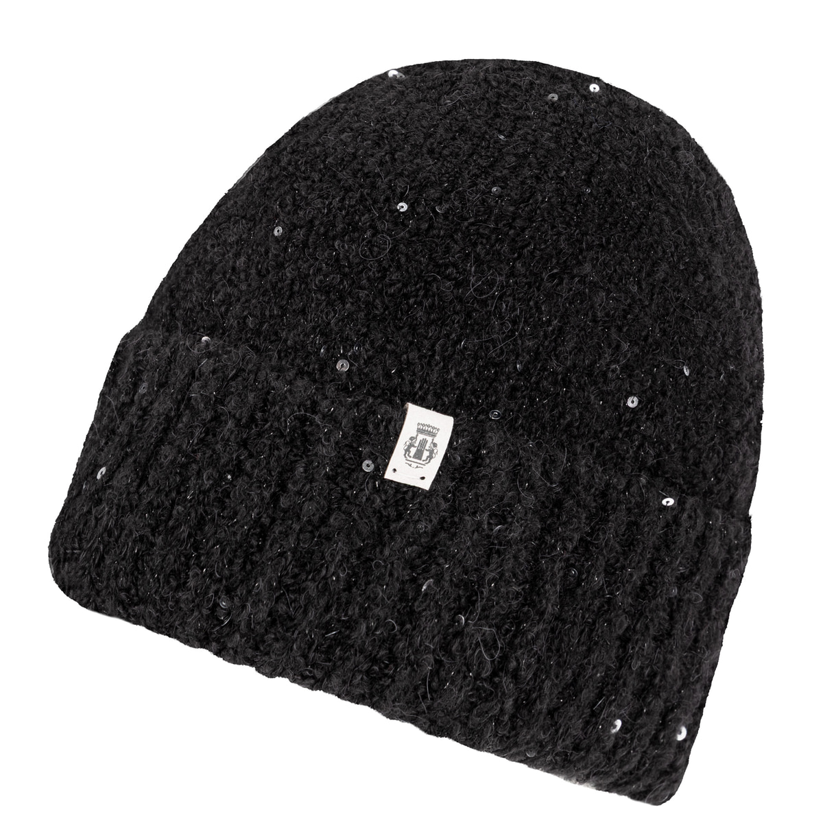 Winter Sparkle Mütze  - black