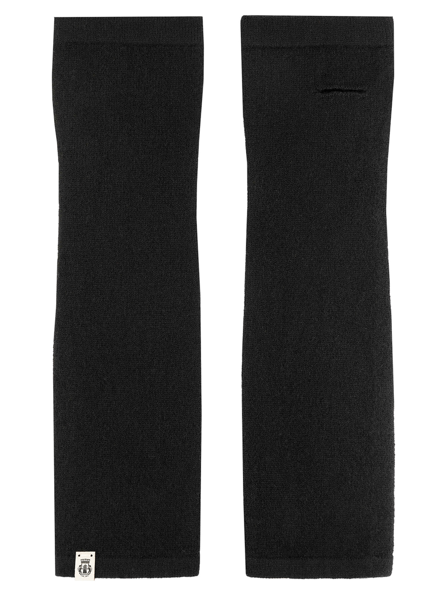 Pure Cashmere Stulpe - black