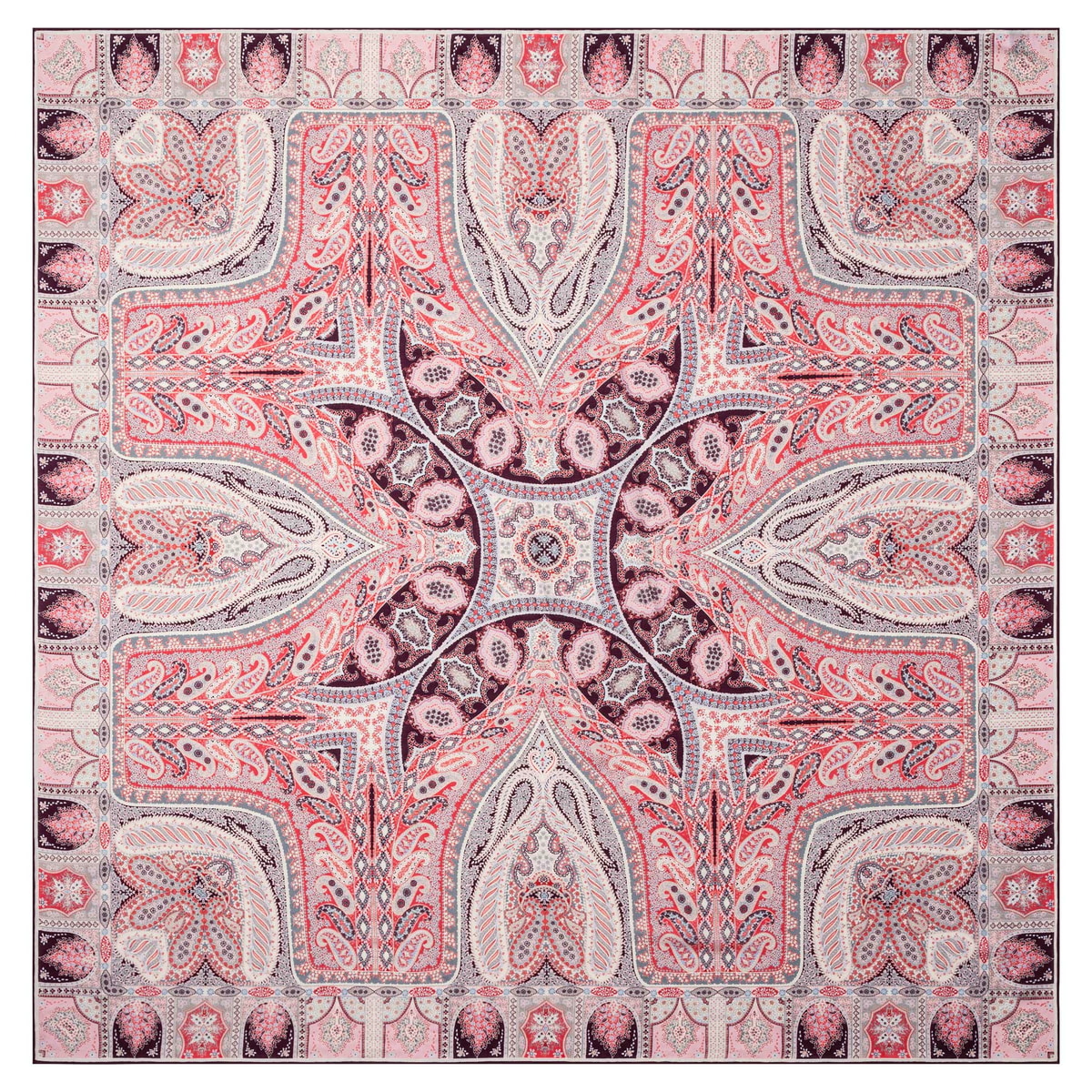 Winter Alhambra Paisley 140x140  - multi wine