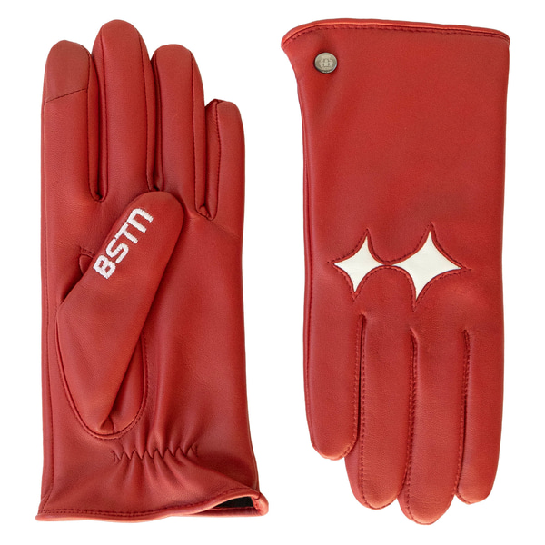 BSTN men gloves Touch - tomato red