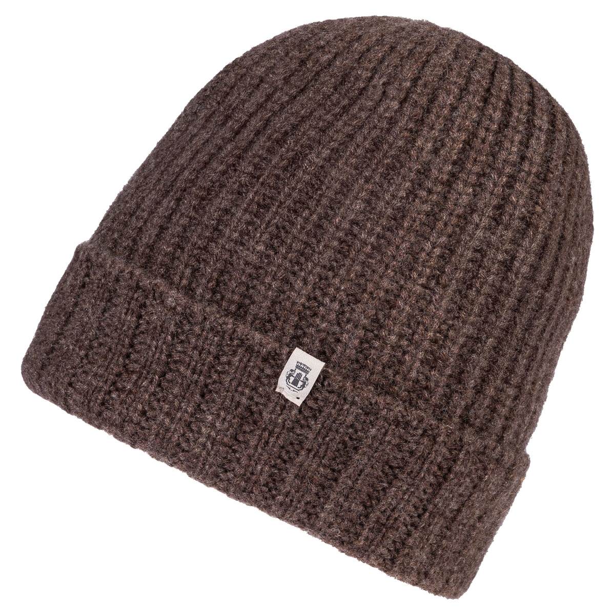 Pure Cashmere Umschlagmuetze - coffee