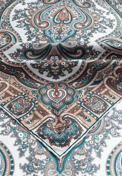 Paisley Star 90x90 - multi natural