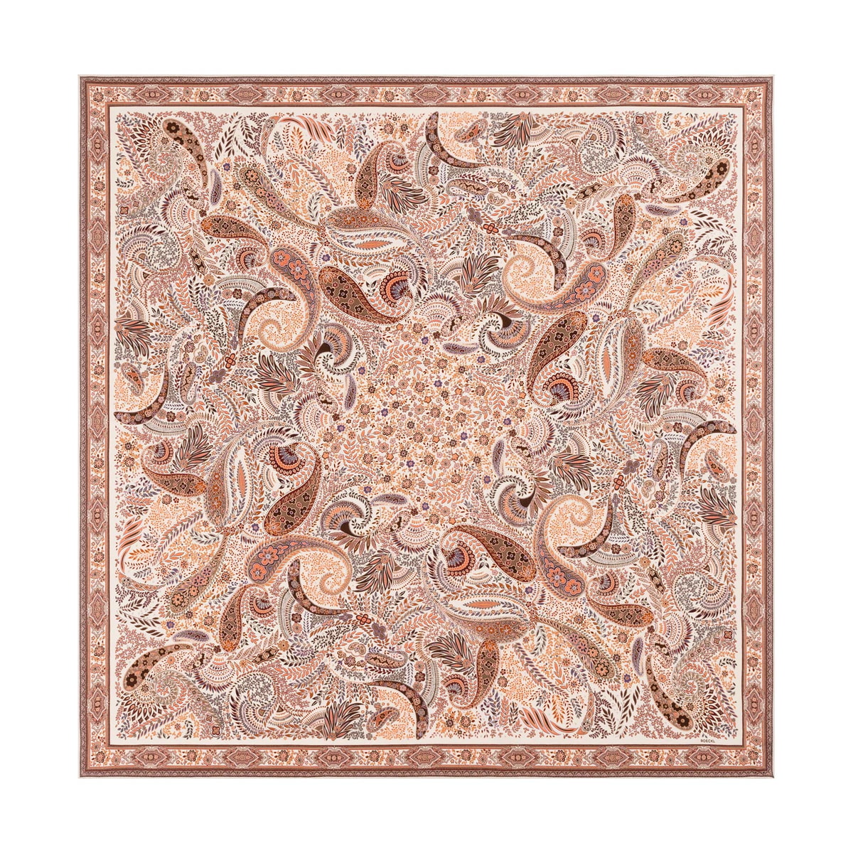 Feather Paisley 140x140 - multi fox