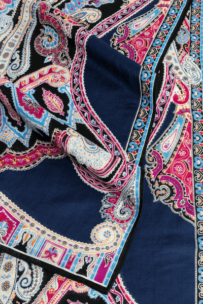 Porta Paisley 70x180  - multi navy