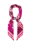 Check & Flowers Twilly 11x200  - multi magenta