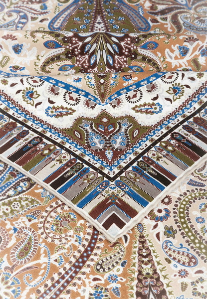 Paisley Mirage 90x90 - multi beige