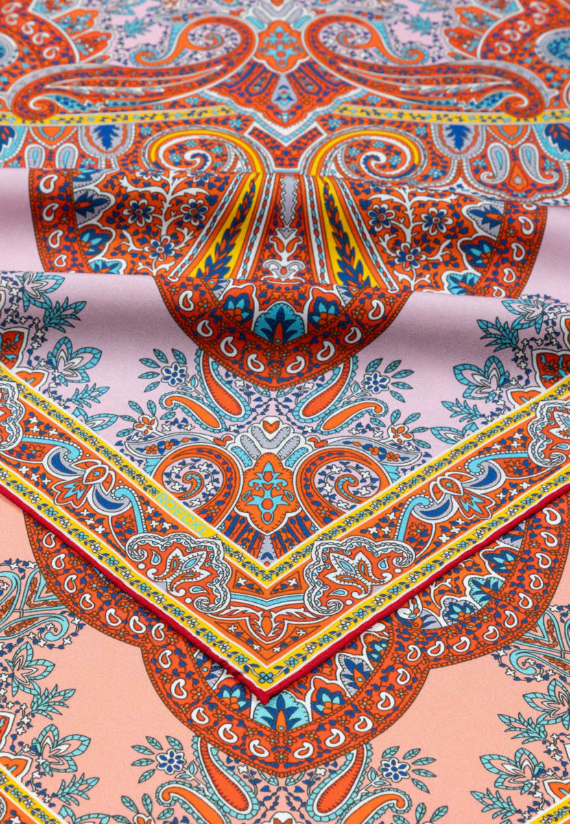 Paisley Reflection 90x90  - multi blossom